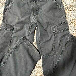 Carhartt Men's Charcoal Gray Cargo Pants 34x34